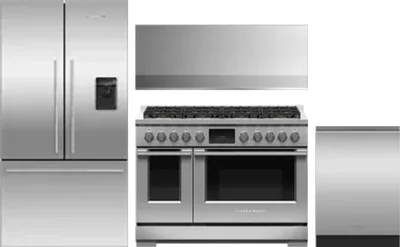 4 Piece Package Includes Refrigerator, Range, Hood And Dishwasher